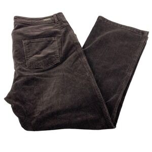 Woolrich Corduroy Pants Women's Sz 14 Brown Relaxed Straight Chinos (30x28)
